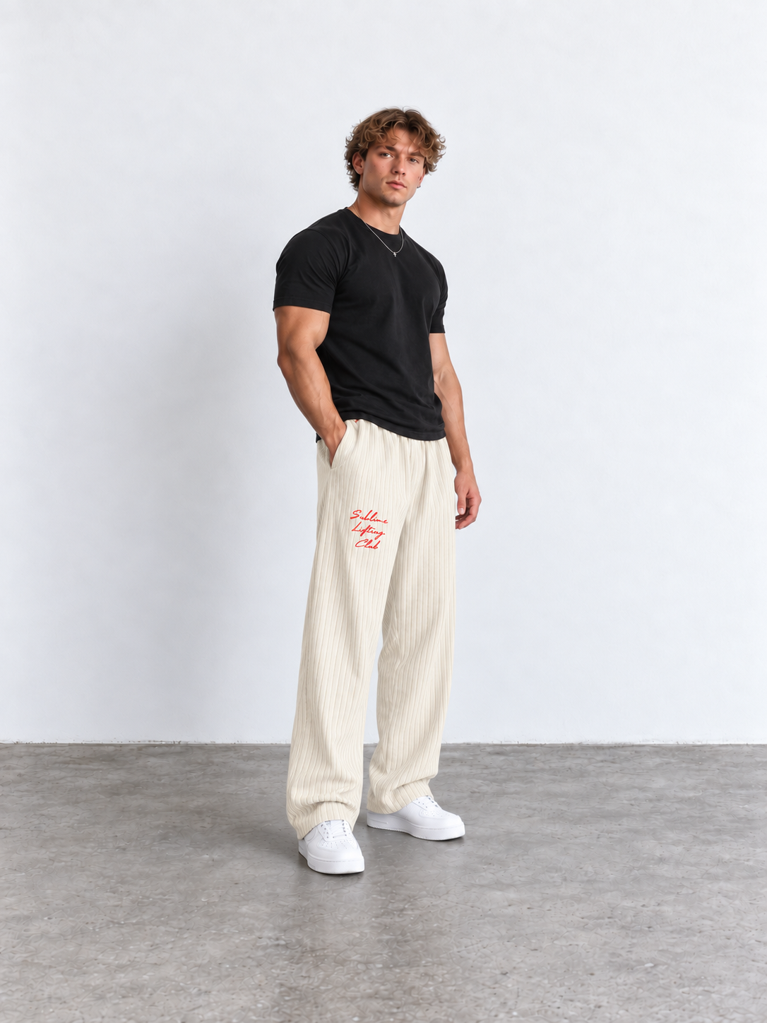 Men’s Sublime Lifting Division Striped Sweats