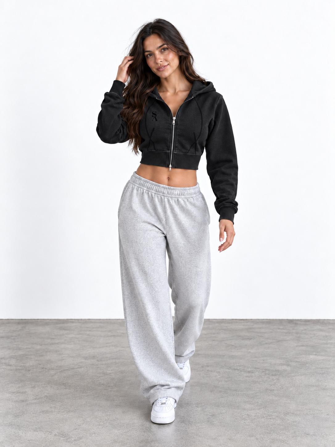 Women’s Lifting Club Crop-Hoodie